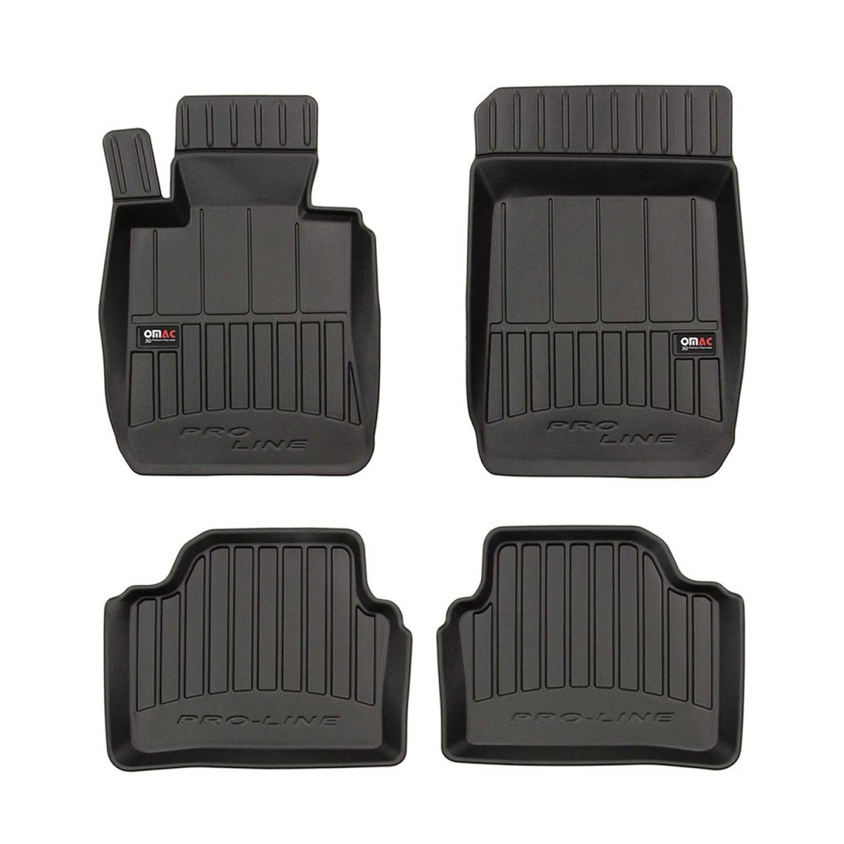 BMW 3 SERIES Floor Mat - Omac - Proline Premium TPE 4 Pcs - Black - '06-'11